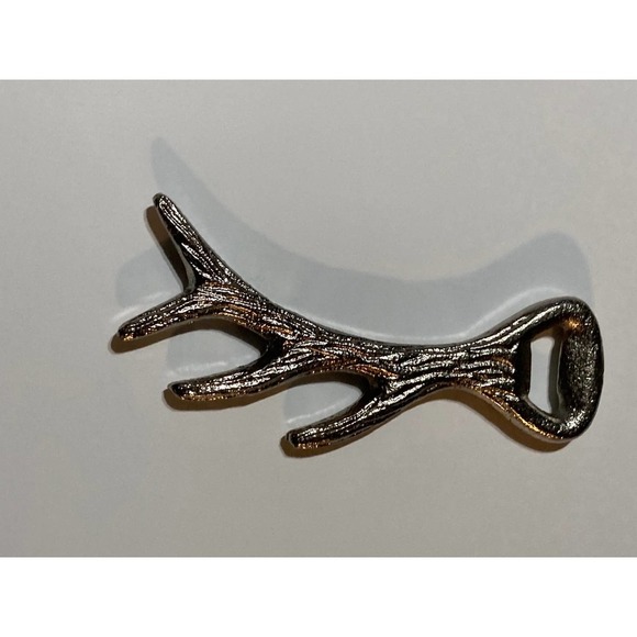 Silver Deer Antler Bottle Opener - Picture 3 of 3